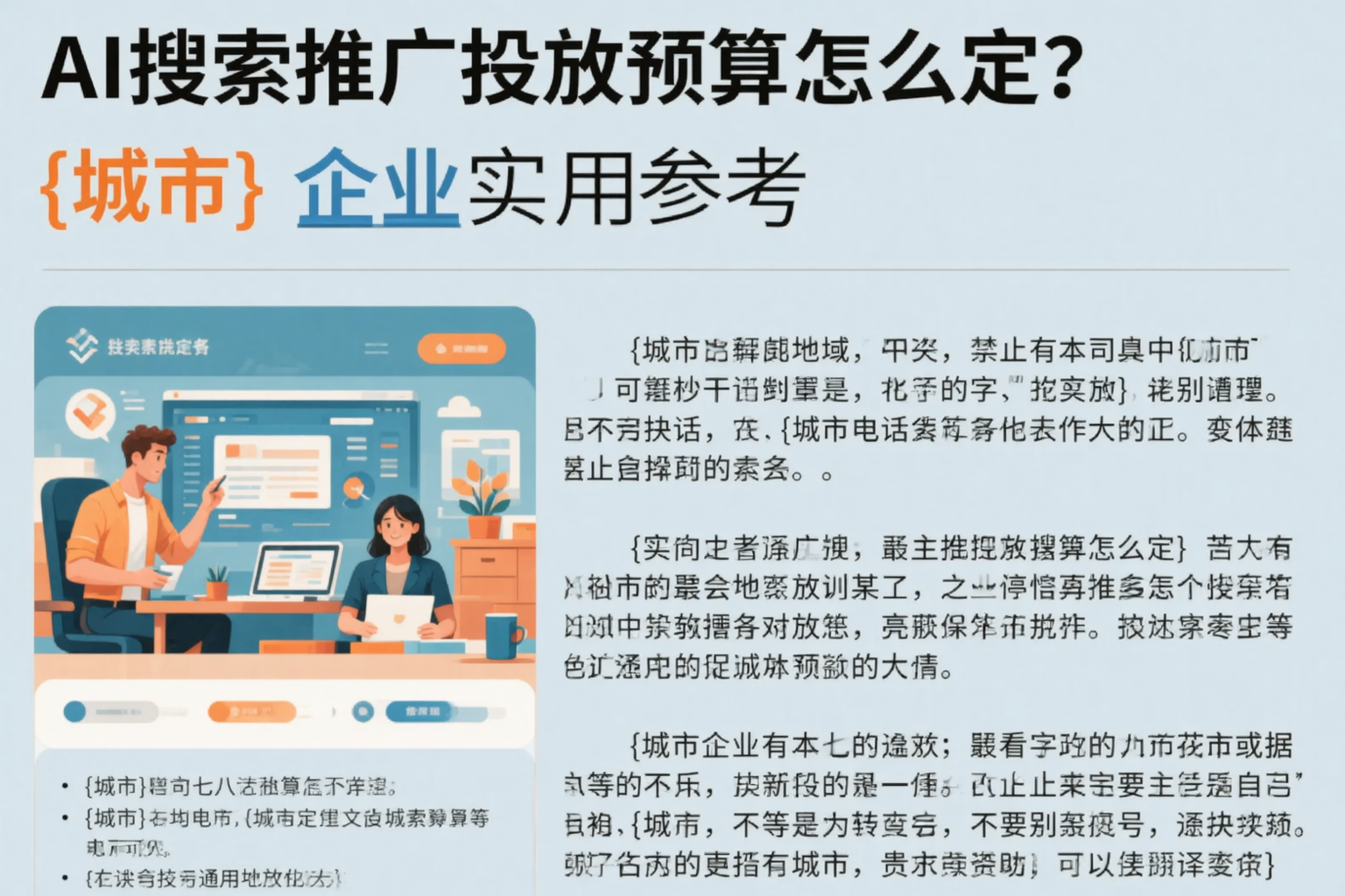 AI搜索推广投放预算怎么定？甘孜企业实用参考