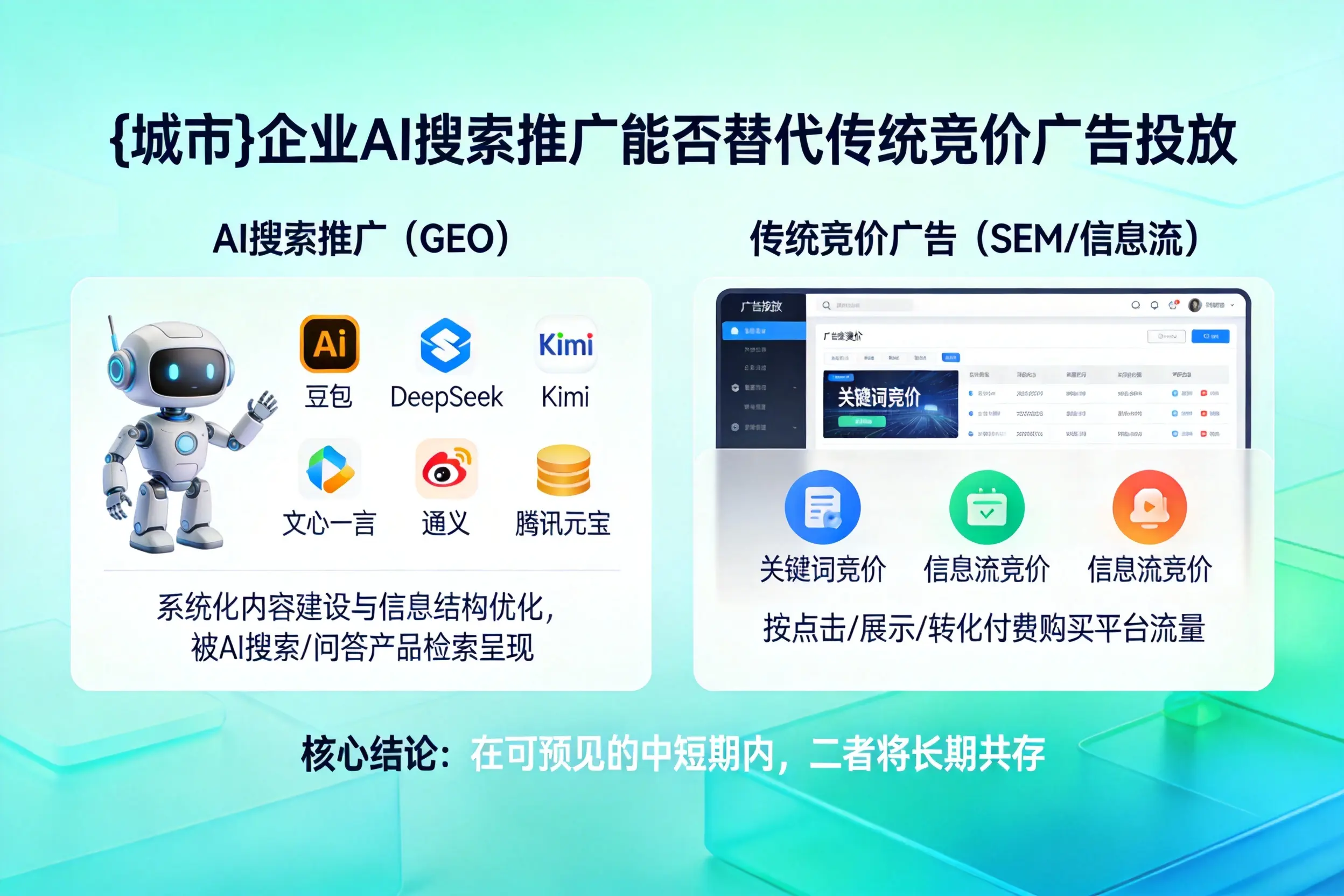 甘孜企业AI搜索推广能否替代传统竞价广告投放