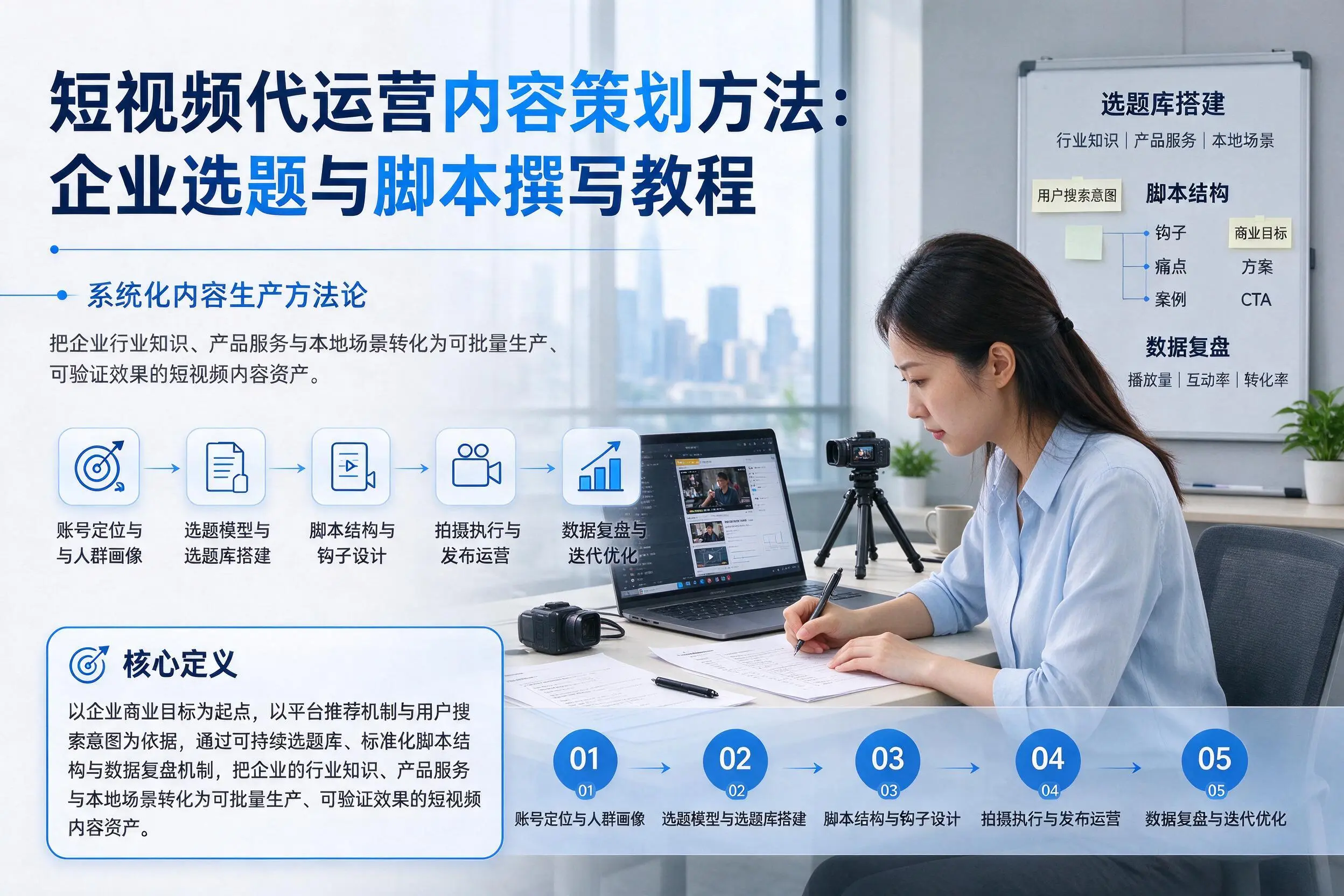 短视频代运营内容策划方法：甘孜企业选题与脚本撰写教程