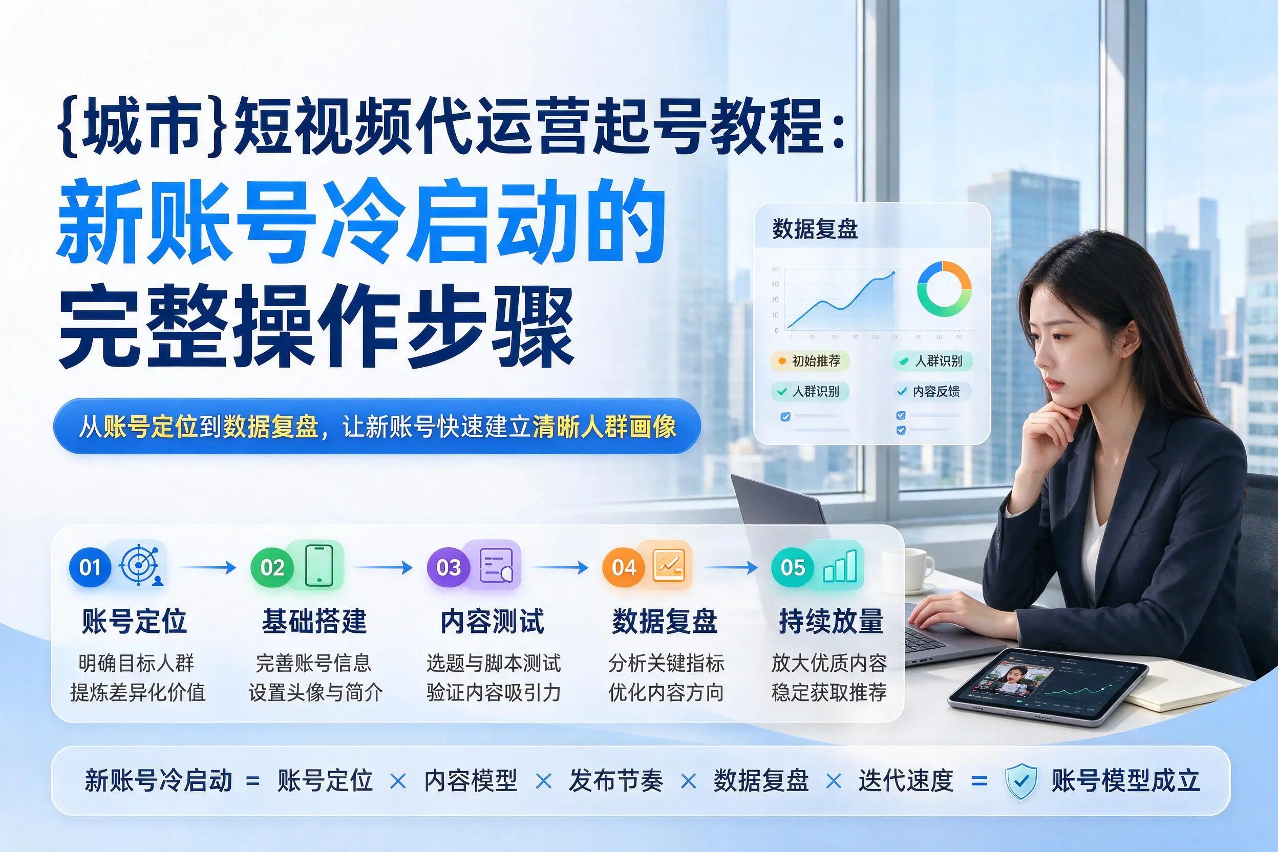 甘孜短视频代运营起号教程:新账号冷启动的完整操作步骤