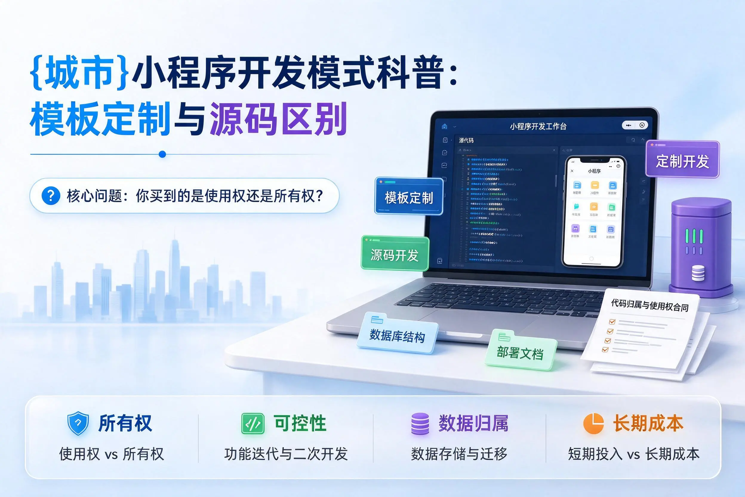 甘孜小程序开发模式科普：模板定制与源码区别