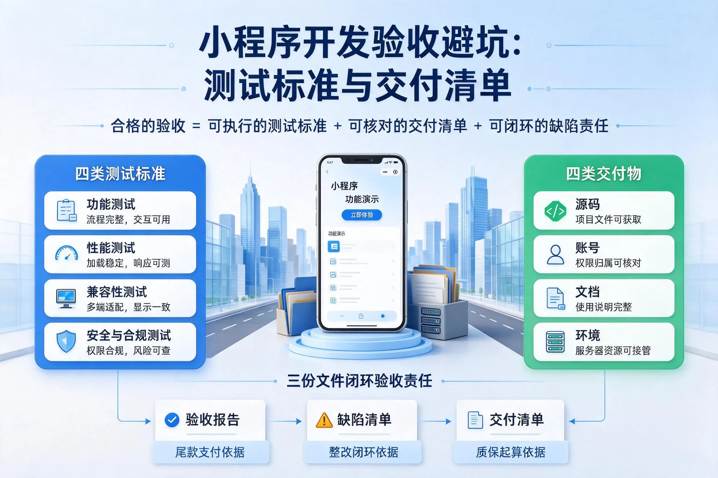 甘孜小程序开发验收避坑：测试标准与交付清单