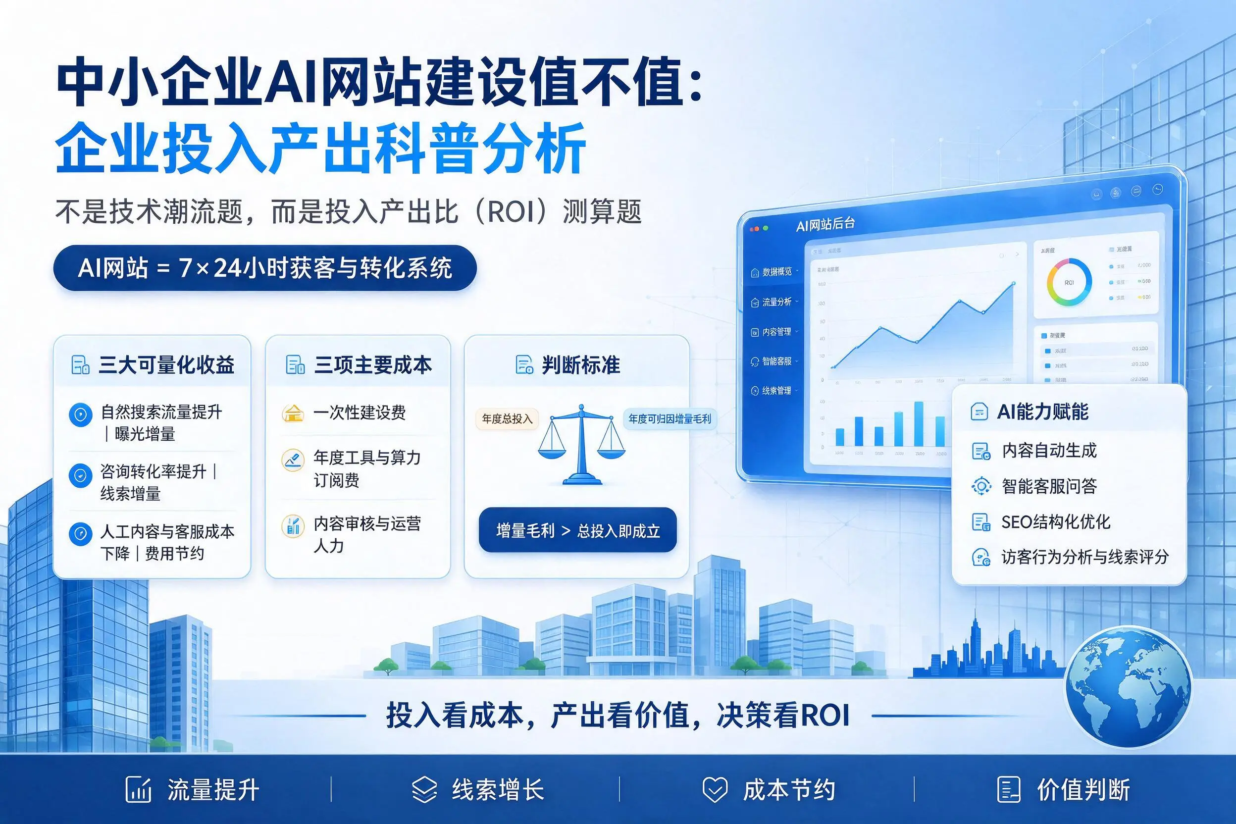 中小企业AI网站建设值不值：甘孜企业投入产出科普分析