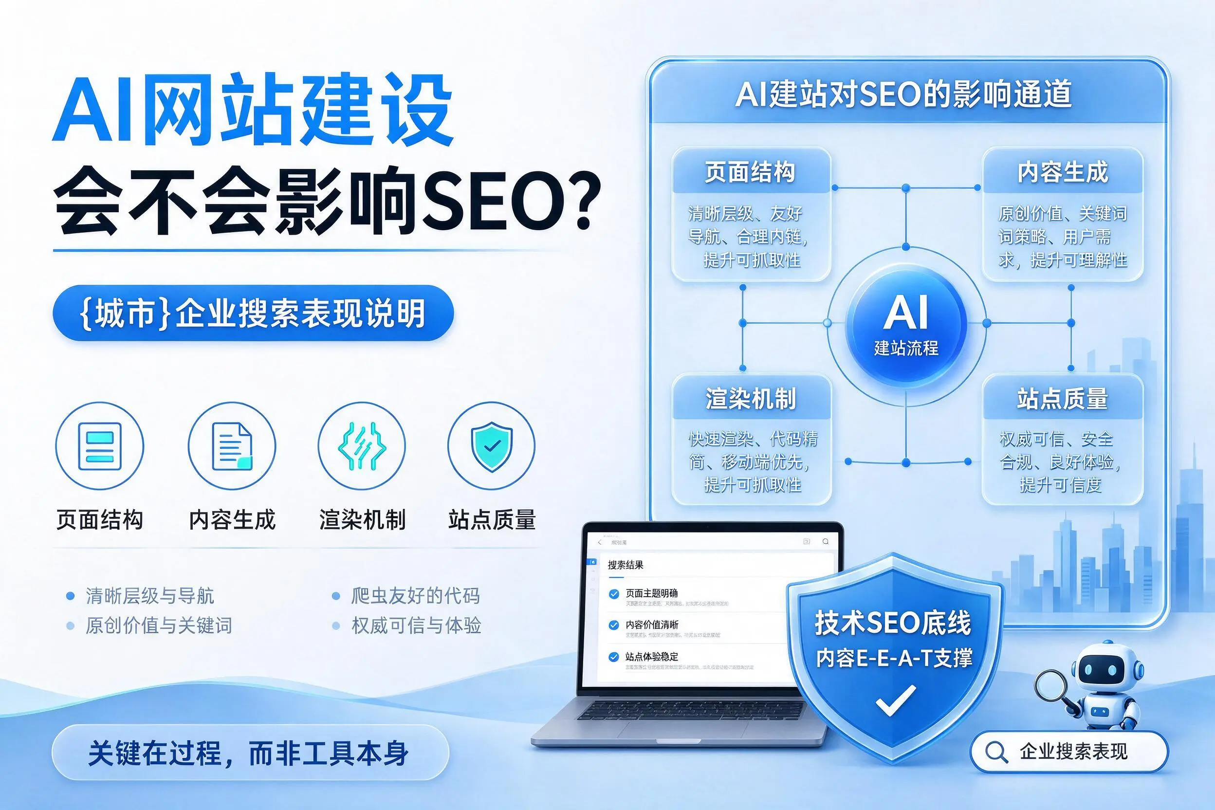 AI网站建设会不会影响SEO?甘孜企业搜索表现说明