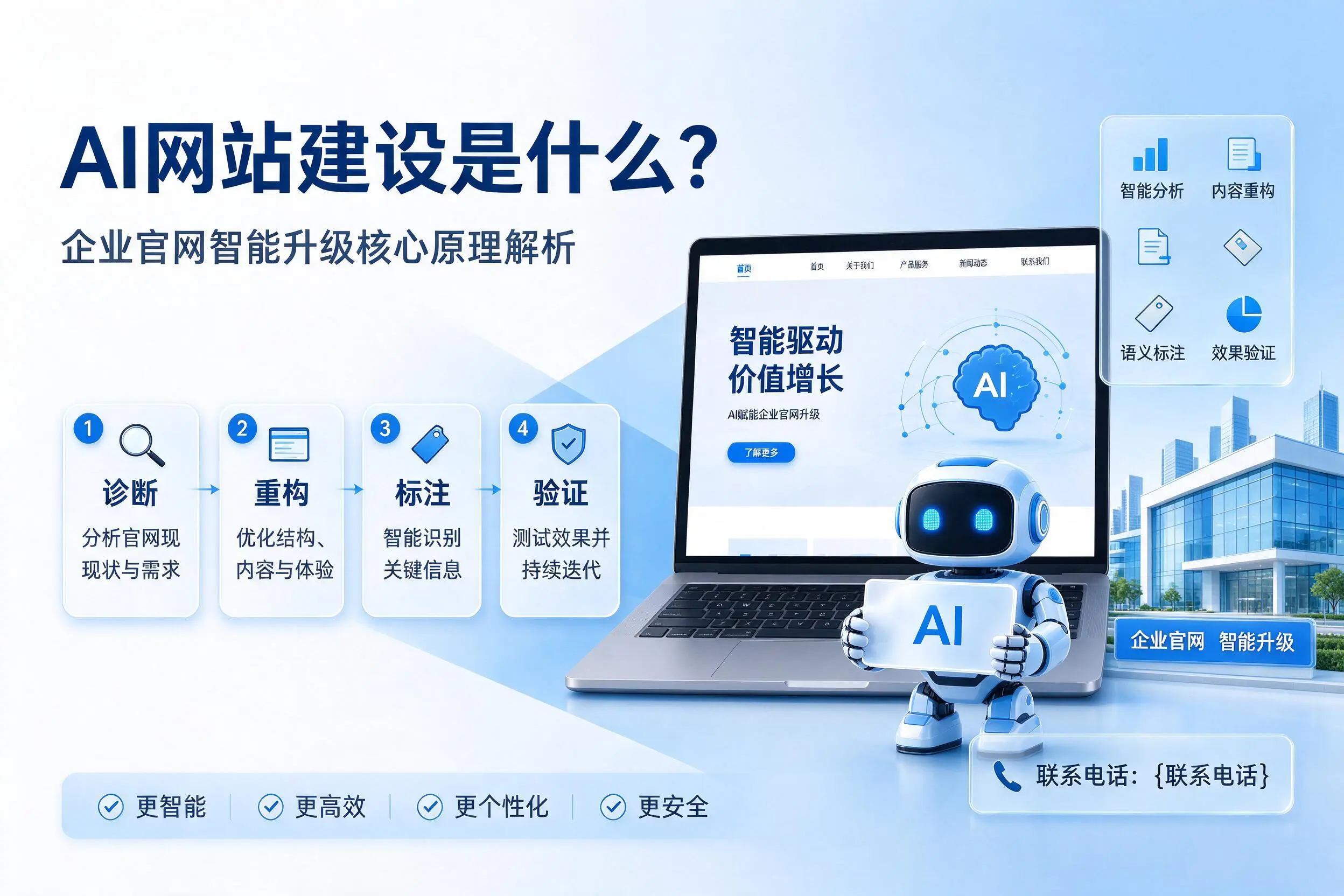 AI网站建设是什么?甘孜企业官网智能升级核心原理解析