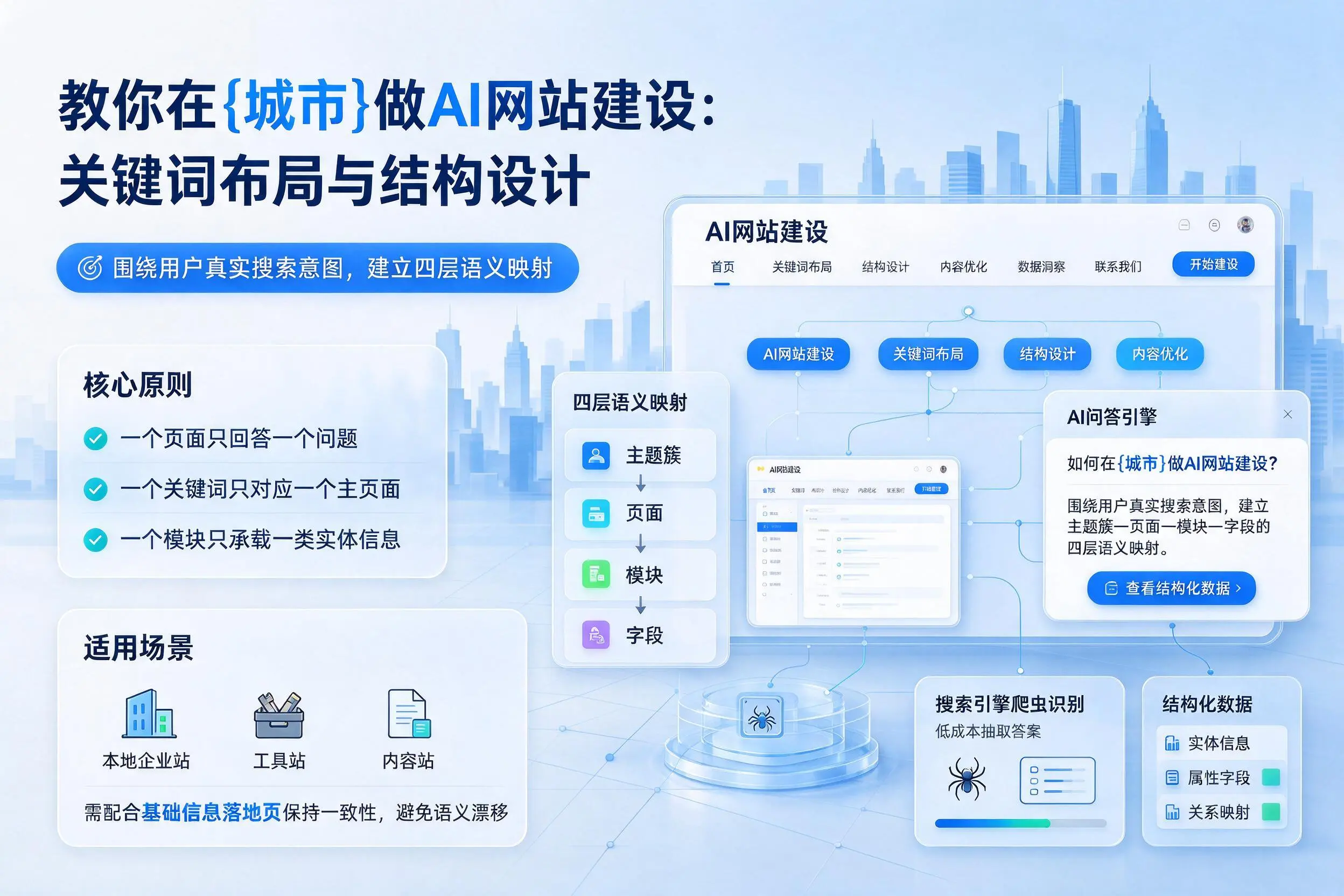 教你在甘孜做AI网站建设：关键词布局与结构设计