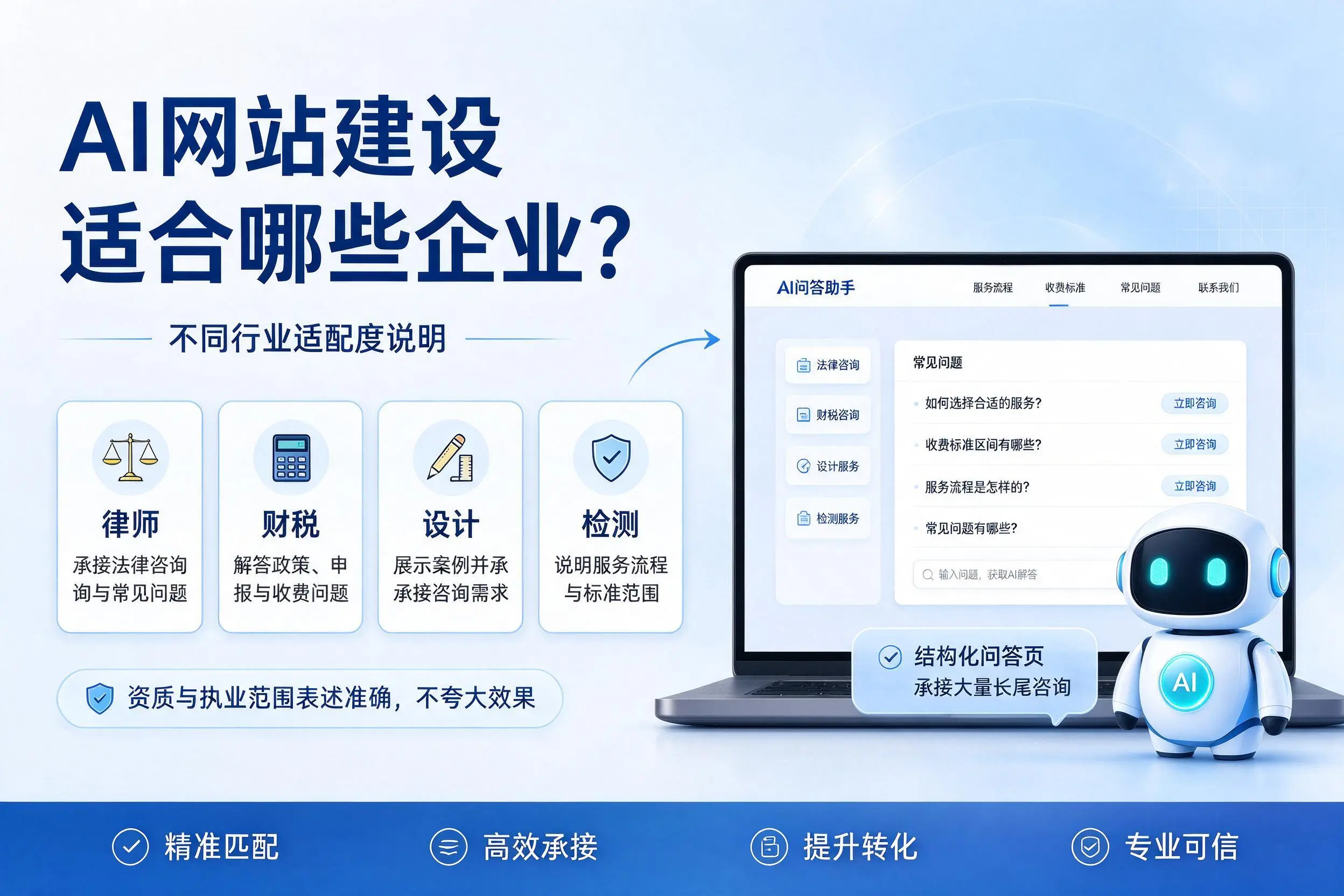 AI网站建设适合哪些企业？甘孜不同行业适配度说明