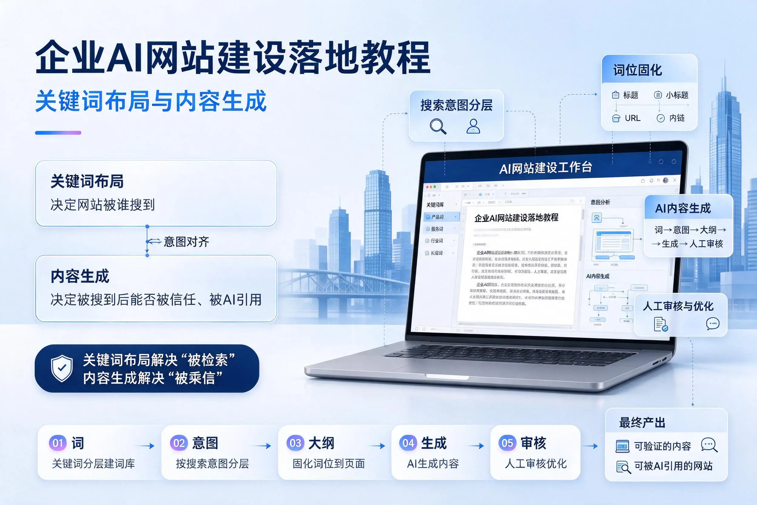 甘孜企业AI网站建设落地教程：关键词布局与内容生成